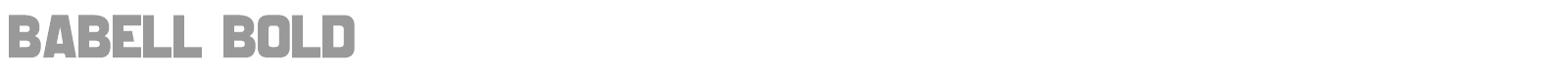 Babell font preview